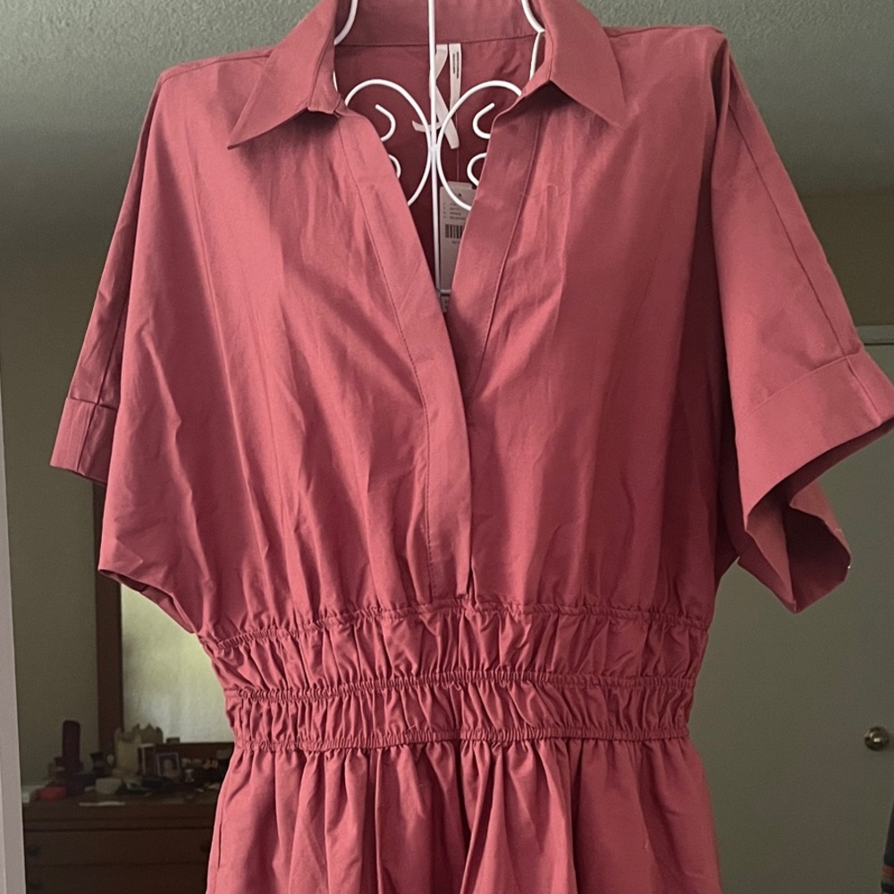 Anthropologie Rust Maxi Dress.